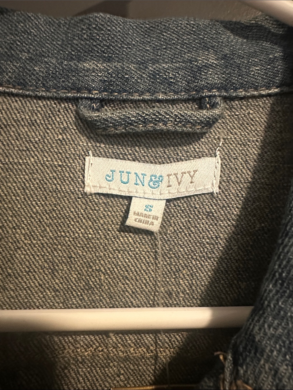 Denim Jacket with Button-Front - Picture 2 of 3